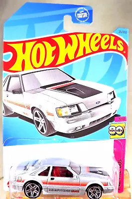 2023 Hot Wheels #25 HW: The '80s 2/10 '84 MUSTANG SVO Silver W/Chrome Pr5 Spokes • $7.75