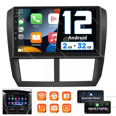 For Subaru Forester Impreza WRX 2008-2012 9  Carplay Stereo Android 12 Car Radio • $104.79