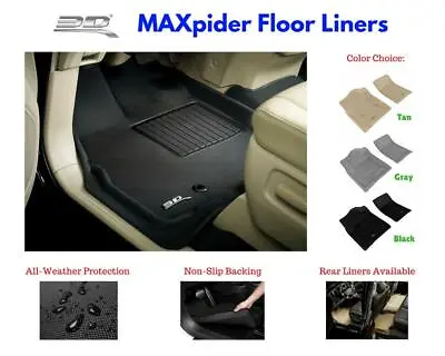 3D Maxpider Kagu Floor Mats Liners All Weather For Mazda Cx-9 2007-2015 • $92.79