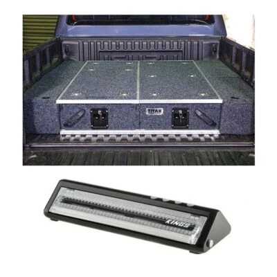 $517.95 • Buy Titan 1300mm Rear Drawer System Ute + Wings + Adventure Kings Food Vacuum Sealer