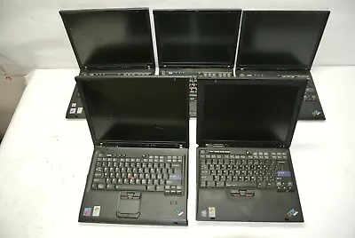 Qty (5) Untested IBM ThinkPad T40 R31 T43  T42 R51 Physical Damage PARTS /REPAIR • $250