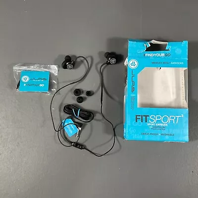 JLab Fit Sport Earbuds With Universal Mic + Track Control & Memory Wire Earhooks • $4.80