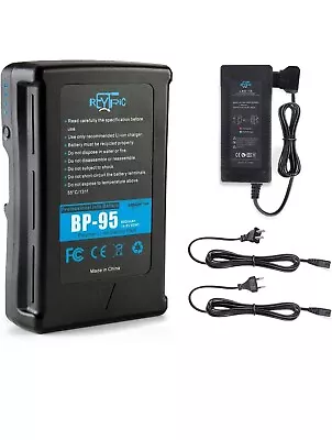 REYTRIC-95Wh(6600mAh) V Mount V-Lock Battery With D-tap Output Charger And D-Tap • $72.95