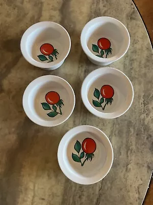 Villeroy & Boch Luxembourg 5 Ramekins “Tomato Pattern” • $18.30