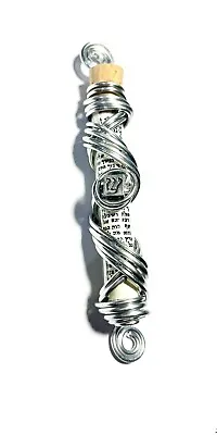 Modern Metal Spiral Mezuzah • $28