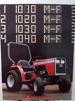 Massey Ferguson MF 1010 1020 1030 1040 Compact Tractor &Implement Sales Brochure • $52.99