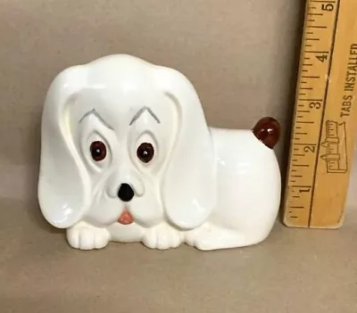 Small White Ceramic 4” Dog Figurine • $17.70