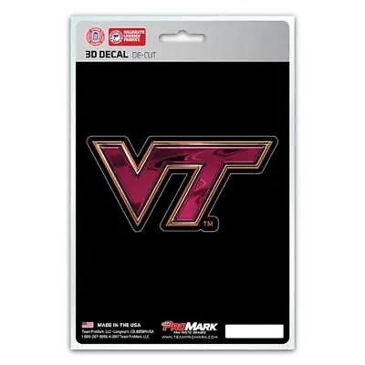 Virginia Tech Hokies Die Cut 3D Logo Decal [NEW] NCAA Car Sticker Emblem Truck • $5.95