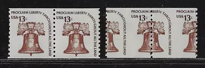United States Stamps — **Imperf. Pair** — 1975 Liberty Bell #1618b MNH  • $25
