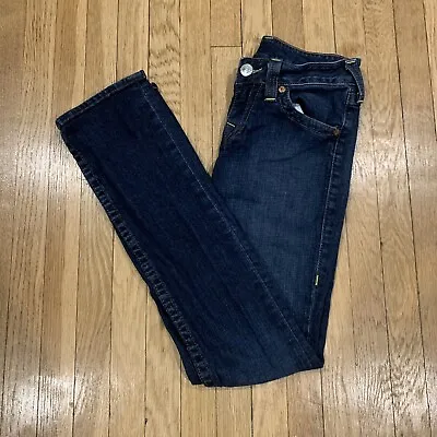 True Religion Jeans Womens 27 Becky Medium Wash USA Straight Mid Rise • $15.85