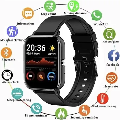 View Details Smart Watch Men Women Fitness Tracker Blood Pressure Heart Rate Sport Watches UK • 13.99£