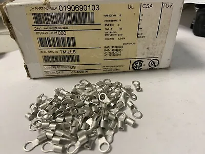 New Lot Of 100 Molex Ring Terminal #8/16-14AWG Non Insulated Bb-123-08 Krimptite • $11.99