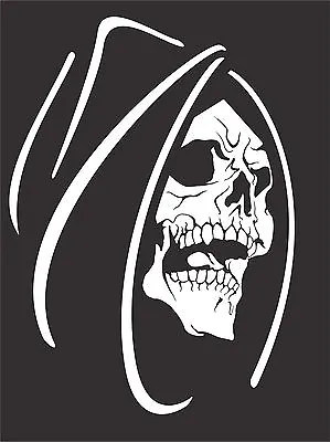 Grim Reaper Skull Monster Creature Car Truck Window Laptop Vinyl Decal Sticker • $16.13