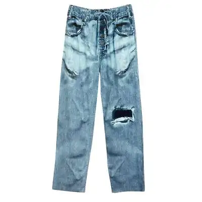 Adult 100% Cotton Faux Denim Jeans Lounge Pants With Drawstring Waist • $24.99