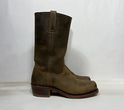 Frye Boots Cavalry 12L Pull On Square Toe Brown 87410 Men’s Size 9 M • $199