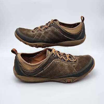 Merrell Mimosa Glee J46582 Women's Brown Suede Lace Up Walking Shoes Size US 9 • $34.98