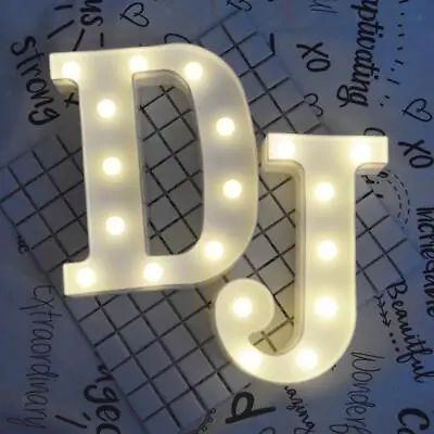 LED Marquee Letter Light Bedroom Night Light Lamp Home Décor Ornament Party • £8.40