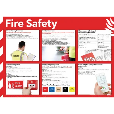 £21.45 • Buy Health And Safety 420x594mm Fire Safety Poster FA601