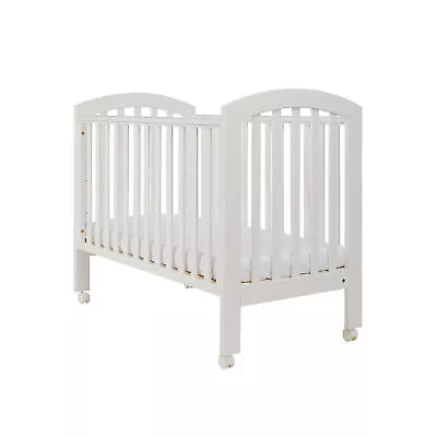 Mothercare Ashworth Drop Side Cot With Wheels White Brand New Free Shipping New • £100