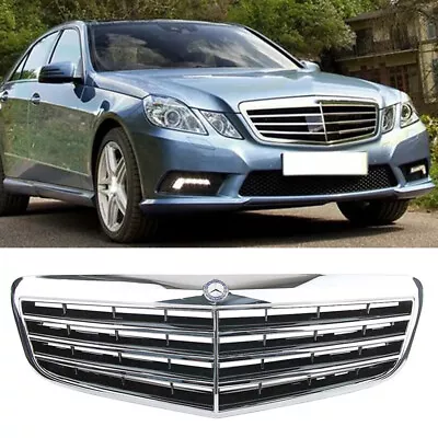 Grill For Mercedes Benz W212 E-Class E550 E350 E63 Front Bumper Grille W/Emblem • $119.79