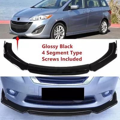 Add-on Universal Fit For Mazda 5 12-17 Front Bumper Spoiler Splitter 2 Layer • $57.49