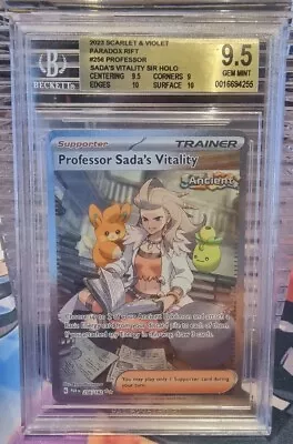 BGS 9.5 Pokémon Paradox Rift Professor Sada’s Vitality 256/182 SIR • $34