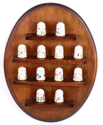 £14.99 • Buy Full Set Of Flowers Of Netherlands Thimble Collection - Franklin Porcelain 1978