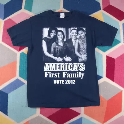 Barack And Michelle Obama America's First Family Shirt Size Medium • $47