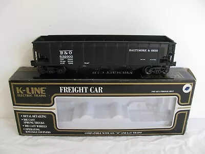 K Line O/O-27 Scale Diecast Baltimore & Ohio 4-Bay Hopper Car #K623-1092 EX • $34.99