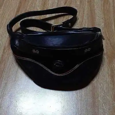 Vintage MICHEL JORDI Waist Shoulder Bag Fanny Pack Black Belt Unused Japan  • $177