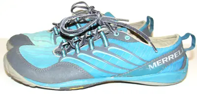 Merrell Lithe Glove Castle Rock Womens Size 9.5 Running Shoe Trail Sneakers Blue • $29.90