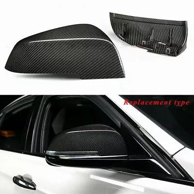 Carbon Fiber Car Side Mirror Cover For BMW F20 F21 F22 F87 M2 F30 F36 Replace 2x • $351.06