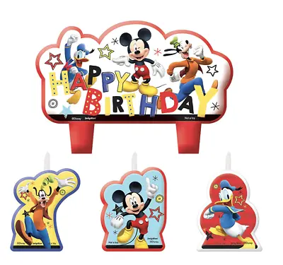 Disney Mickey Mouse Candle Set ~ Birthday Party Decoration Supplies Cake Topper • $8.90