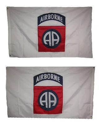 3x5 Embroidered Airborne 82nd Division Double Sided 210D Nylon Flag 3'x5'  • £42.86