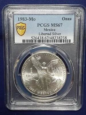 1983 Mexican Libertad PCGS MS67 Gold Shield Label Gem Mint Slab LQQK HIGH GRADE • $1.25