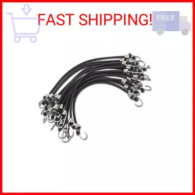 15 Pack Heavy Duty Bungee Cords With Hooks 11 Inch Mini Rubber Bungee Cord Elast • $11.84