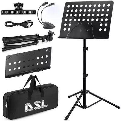 £19.99 • Buy DSL Heavy Duty Orchestral Music Stand Folding Adjustable Sheet Stand Tripod Base