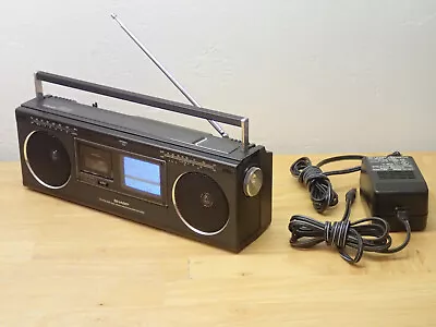 Sharp Tri Mate 3000 Vintage 1980s AM FM TV Micro Cassette Recorder Boombox 3T-41 • $288.71