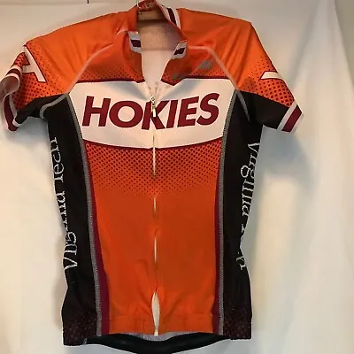Womens Small Virginia Tech Hokies Cutaway Cycling Race Jersey • $34.99