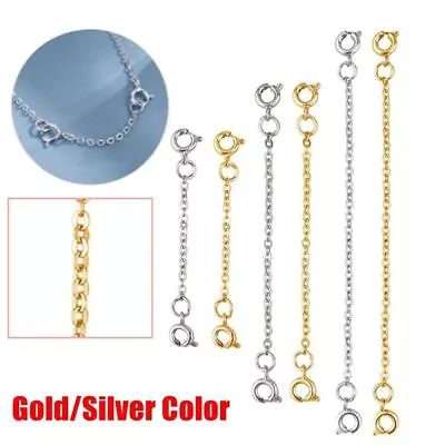 Extender Safety Chain Extender Jewelry Accessories DIY For Bracelet Necklace • $9.14