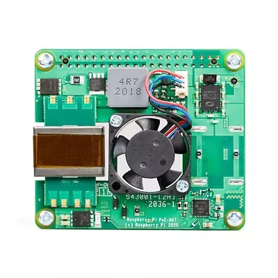 $57.95 • Buy Official Raspberry Pi PoE+ HAT For 4B/3B+
