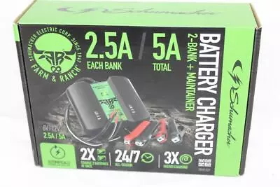 Schumacher FR01537 Farm & Ranch 2-BANK 5A 6/12V Battery Charger - NEW! • $54.95