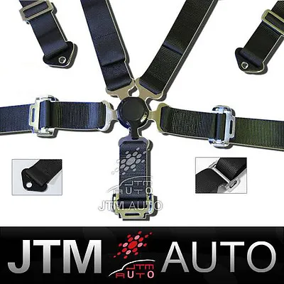 $78.20 • Buy New 5 Point Racing Camlock Seat Belt Harness Black