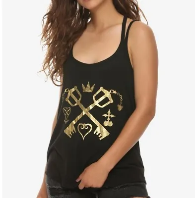 Disney Kingdom Hearts Crossed Keyblades Strappy Tank Top New • $17.99