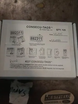 Consecu-Tags By Versa Tag Key Tags With Rings - Blue • $150