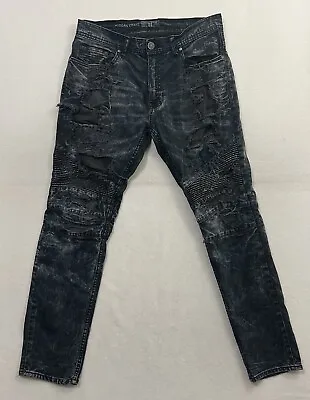 Jordan Craig Men’s Jeans 34x32 Skinny Fit Black Aaron Legacy Edition Acid Wash • $24.99