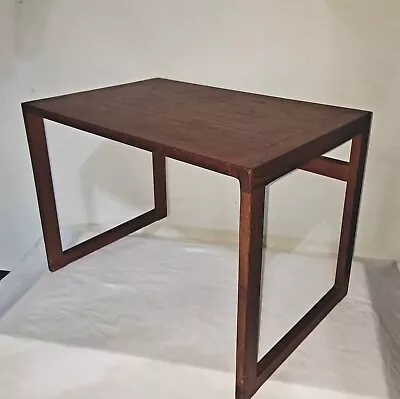 Made In Denmark  Teak Table Nesting Side Table Mid Century • $149