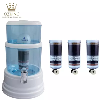 Aimex Water Filter Dispenser 16L Benchtop Purifier Jug 8 Stage Fluoride Filters • $135