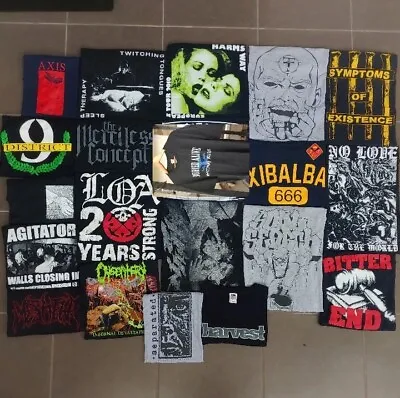 Vintage Bundle Of 20 Hardcore Metalcore Death Metal Tees Sizes XL-XXL 2000s • $500