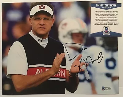 GUS MALZAHN SIGNED AUBURN TIGERS 8x10 PHOTO BECKETT BAS COA D32917 • $69.99